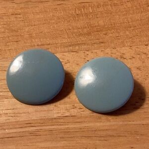 Clip on button earrings vintage